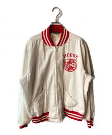 Champion（チャンピオン）の古着「ヴィンテージスポーツジャケット」｜ホワイト×レッド