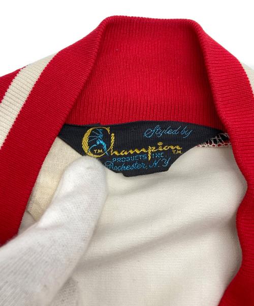 Champion（チャンピオン）Champion (チャンピオン) ヴィンテージスポーツジャケット ホワイト×レッド サイズ:不明の古着・服飾アイテム