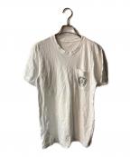 CHROME HEARTSクロムハーツ）の古着「Back Grad Circle Logo Tee ポケットTシャツ」｜ホワイト
