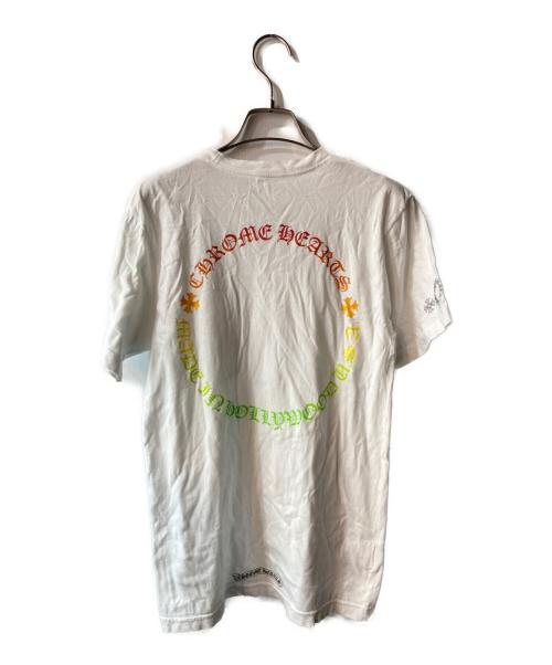 CHROME HEARTS（クロムハーツ）CHROME HEARTS (クロムハーツ) Back Grad Circle Logo Tee ポケットTシャツ ホワイト サイズ:Sの古着・服飾アイテム