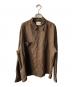UNITED ARROWS & SONS（ユナイテッドアローズ＆サンズ）の古着「ロングスリーブウールシャツ」｜ブラウン