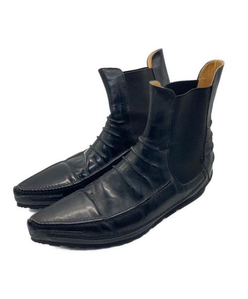 RAF SIMONS（ラフシモンズ）RAF SIMONS (ラフシモンズ) ロングノーズ サイドゴアブーツ ブラック サイズ:42の古着・服飾アイテム