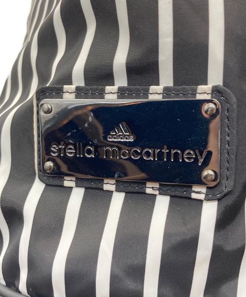 adidas（アディダス）adidas (アディダス) STELLA McCARTNEY (ステラマッカートニー) ストライプ スポーツバッグ ホワイト×ブラックの古着・服飾アイテム