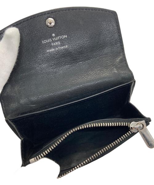 LOUIS VUITTON（ルイ ヴィトン）LOUIS VUITTON (ルイ ヴィトン) マヒナ  ポルトモネ アナエ 2つ折り財布 ブラックの古着・服飾アイテム