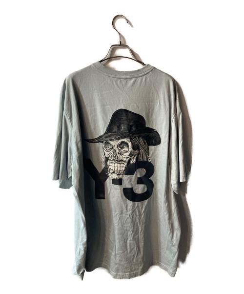 Y-3（ワイスリー）Y-3 (ワイスリー) SKULL TEE スカイブルー サイズ:Lの古着・服飾アイテム