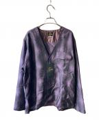 Needlesニードルズ）の古着「23SS V Neck Shirts レーヨンシャツ」｜パープル