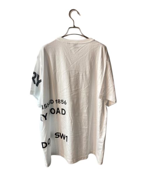 BURBERRY（バーバリー）BURBERRY (バーバリー) ロゴプリントオーバーサイズTシャツ ホワイト サイズ:XLの古着・服飾アイテム