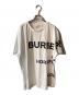 BURBERRY（バーバリー）の古着「ロゴプリントオーバーサイズTシャツ」｜ホワイト