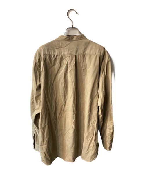 DANTON（ダントン）DANTON (ダントン) BAND COLLAR SHIRT L/S シャツ ブラウン サイズ:40の古着・服飾アイテム