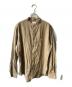 DANTON（ダントン）の古着「BAND COLLAR SHIRT L/S シャツ」｜ブラウン