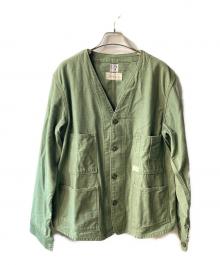 orSlow×fennica（オアスロウ×フェニカ）の古着「Railroad Jacket 別注ユーティリティジャケット」｜グリーン