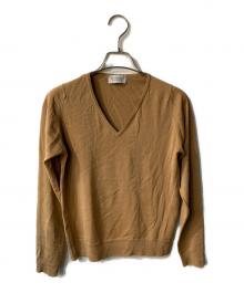 JOHN SMEDLEY（ジョンスメドレー）の古着「Vネックニット」｜ベージュ