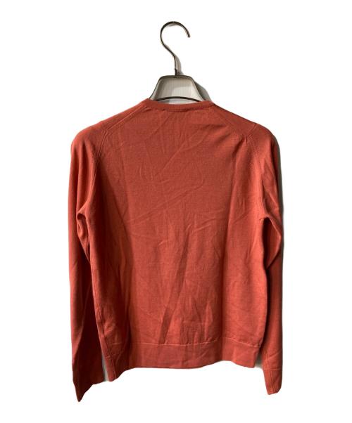 JOHN SMEDLEY（ジョンスメドレー）JOHN SMEDLEY (ジョンスメドレー) 丸首 ウールカーディガン ピンク サイズ:Sの古着・服飾アイテム