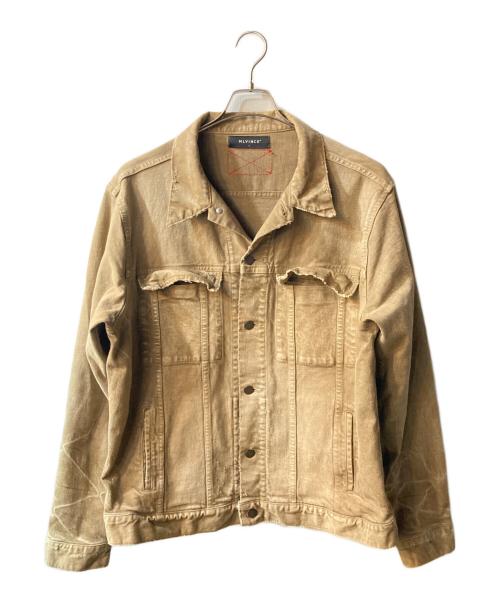 MLVINCE（メルヴィンス）MLVINCE (メルヴィンス) クラッシュ デニムトラッカージャケット ベージュ サイズ:Lの古着・服飾アイテム