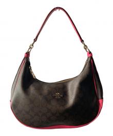 COACH（コーチ）の古着「ワンショルダーバッグ」｜ブラウン×ピンク