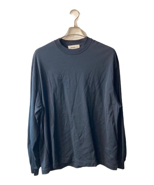 everyone（エブリワン）everyone (エブリワン) cotton long sleeve t-shirt 長袖カットソー ネイビー サイズ:Lの古着・服飾アイテム
