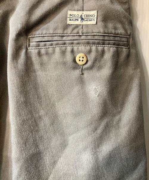 POLO RALPH LAUREN（ポロ・ラルフローレン）POLO RALPH LAUREN (ポロ・ラルフローレン) 2タックチノトラウザー グレー サイズ:34／30の古着・服飾アイテム