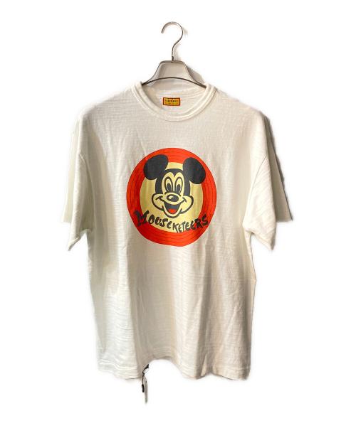 HUMAN MADE（ヒューマンメイド）HUMAN MADE (ヒューマンメイド) DISNEY (ディズニー) MICKEY MOUSE CLUB TEE プリントTシャツ ホワイト サイズ:2XL 未使用品の古着・服飾アイテム