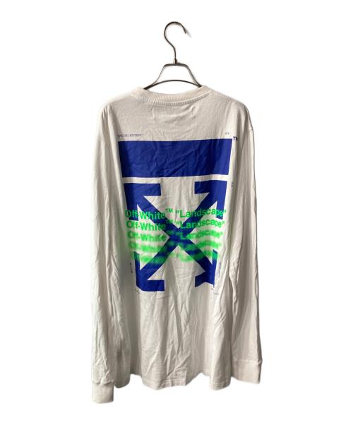 OFFWHITE（オフホワイト）OFFWHITE (オフホワイト) バックアローロゴプリントカットソ- ホワイト サイズ:XLの古着・服飾アイテム