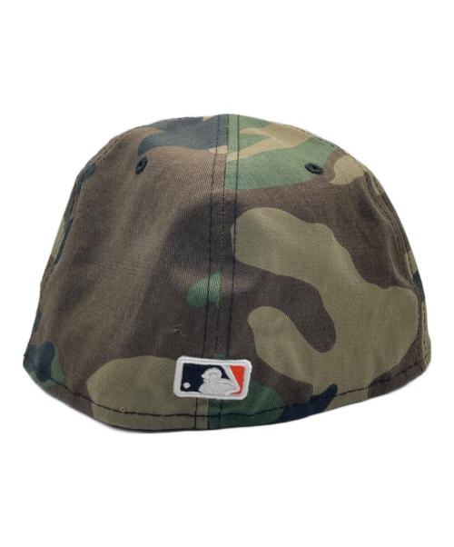 New Era（ニューエラ）New Era (ニューエラ) SUPREME (シュプリーム) MLB (エムエルビー) 59FIFTY SF Giants Cap キャップ カーキ×ブラウン サイズ:７　５／８の古着・服飾アイテム