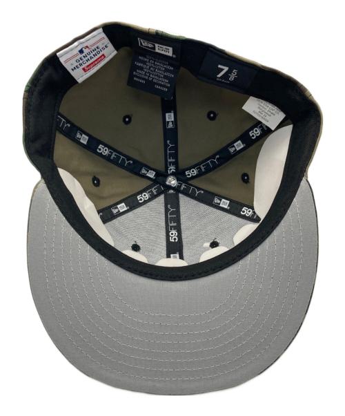 New Era（ニューエラ）New Era (ニューエラ) SUPREME (シュプリーム) MLB (エムエルビー) 59FIFTY SF Giants Cap キャップ カーキ×ブラウン サイズ:７　５／８の古着・服飾アイテム