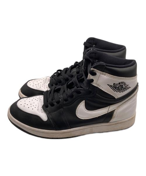 NIKE（ナイキ）NIKE (ナイキ) JORDAN 1 RETRO ハイカットスニーカー ホワイト×ブラック サイズ:27cmの古着・服飾アイテム