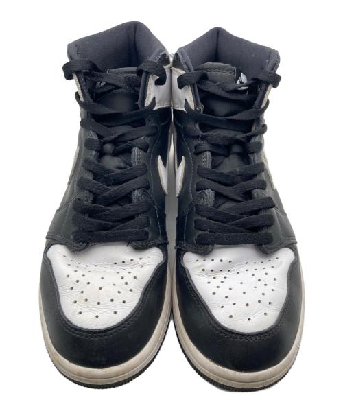 NIKE（ナイキ）NIKE (ナイキ) JORDAN 1 RETRO ハイカットスニーカー ホワイト×ブラック サイズ:27cmの古着・服飾アイテム