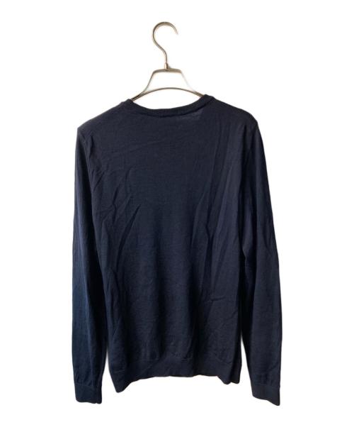 HUGO BOSS（ヒューゴ ボス）HUGO BOSS (ヒューゴ ボス) クルーネックニット ネイビー サイズ:Mの古着・服飾アイテム