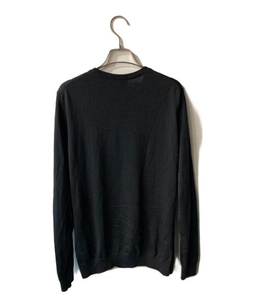 HUGO BOSS（ヒューゴ ボス）HUGO BOSS (ヒューゴ ボス) クルーネックニット ブラック サイズ:Mの古着・服飾アイテム