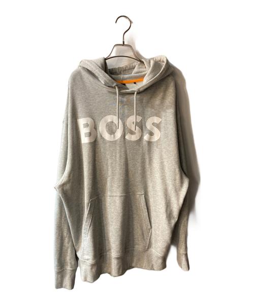 BOSS（ボス）BOSS (ボス) ロゴパーカー グレー サイズ:XLの古着・服飾アイテム