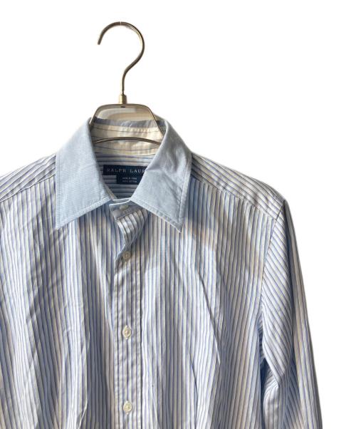 RALPH LAUREN（ラルフローレン）RALPH LAUREN (ラルフローレン) ストライプシャツワンピース ブルー サイズ:４の古着・服飾アイテム