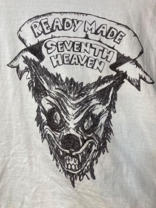 READYMADE（レディメイド）READYMADE (レディメイド) SEVENTH HEAVEN プリントTシャツ ホワイト サイズ:Mの古着・服飾アイテム