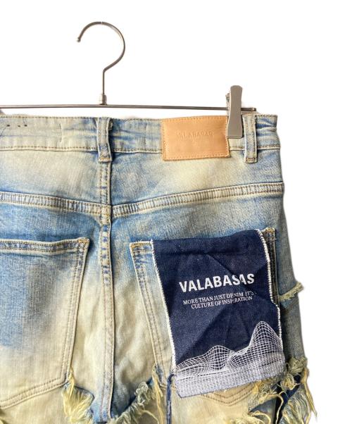 VALABASAS（バラバサス）VALABASAS (バラバサス) ハードクラッシュスキニーフレアデニム インディゴ サイズ:30の古着・服飾アイテム