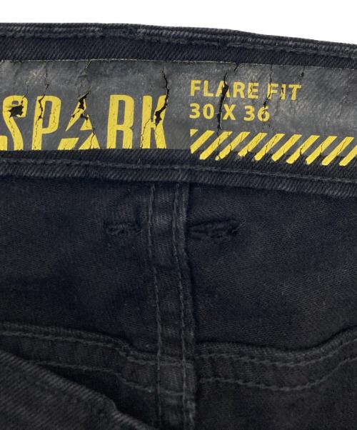 SPARK（スパーク）SPARK (スパーク) クラッシュデニムパンツ ブラック サイズ:W30の古着・服飾アイテム