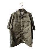 WTAPSダブルタップス）の古着「BUDS / SS / COTTON. TWILL シャツ」｜グレー