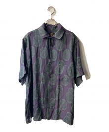 Needles（ニードルズ）の古着「Italian Collar S/S Shirt - R/PE Ring Cut Jq シャツ」｜パープル