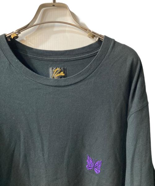 Needles（ニードルズ）Needles (ニードルズ) パピヨン刺繍Ｔシャツ ブラック サイズ:XLの古着・服飾アイテム