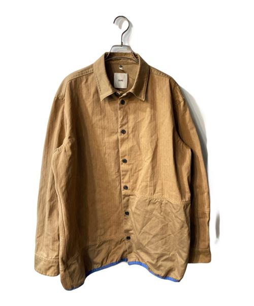 OAMC（オーエーエムシー）OAMC (オーエーエムシー) Cascade Panel Shirt シャツジャケット ブラウン サイズ:Mの古着・服飾アイテム