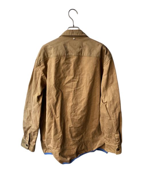OAMC（オーエーエムシー）OAMC (オーエーエムシー) Cascade Panel Shirt シャツジャケット ブラウン サイズ:Mの古着・服飾アイテム