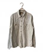 freewheelersフリーホイーラーズ）の古着「チェックワークシャツ」｜ホワイト×ブルー
