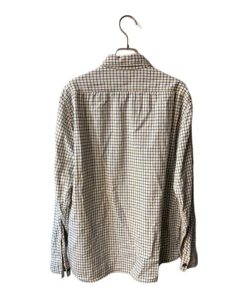 freewheelers（フリーホイーラーズ）FREEWHEELERS (フリーホイーラーズ) チェックワークシャツ ホワイト×ブルー サイズ:17の古着・服飾アイテム