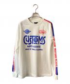 DEUS EX MACHINAデウス エクス マキナ）の古着「RATCET MOTO JERSEY カットソー」｜ホワイト