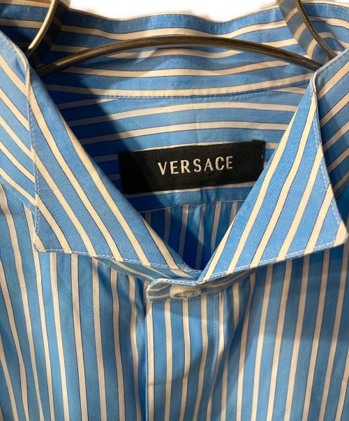 GIANNI VERSACE（ジャンニ・ヴェルサーチ）GIANNI VERSACE (ジャンニ・ヴェルサーチ) ドレスシャツ ブルー サイズ:Mの古着・服飾アイテム
