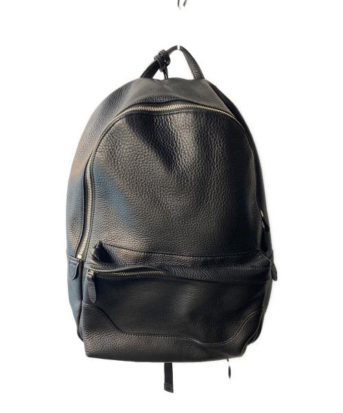 PELLE MORBIDA（ペッレモルビダ）PELLE MORBIDA (ペッレモルビダ) Maiden Voyage シュリンクレザー バックパック ブラックの古着・服飾アイテム