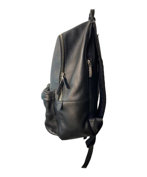 PELLE MORBIDA（ペッレモルビダ）PELLE MORBIDA (ペッレモルビダ) Maiden Voyage シュリンクレザー バックパック ブラックの古着・服飾アイテム