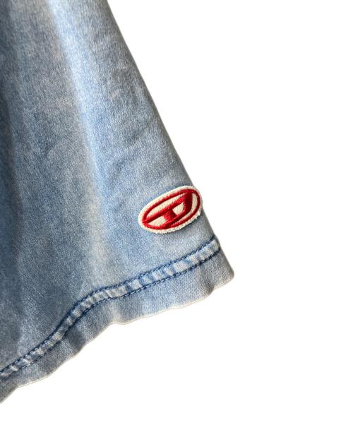 DIESEL（ディーゼル）DIESEL (ディーゼル) D-BIGGOR-NE TRACK DENIM T-SHIRT インディゴ サイズ:Sの古着・服飾アイテム