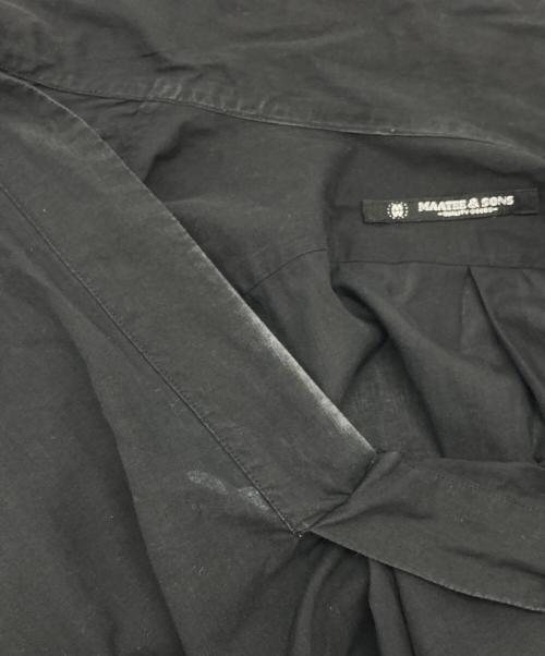 MAATEE&SONS（マーティーアンドサンズ）MAATEE&SONS (マーティーアンドサンズ) NEW PULL OVER SHIRTS 強撚ビエラ スキッパーシャツ ブラック サイズ:3の古着・服飾アイテム
