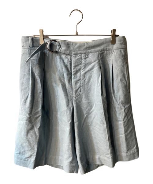 HERILL（ヘリル）HERILL (ヘリル) Cotton Twill Ring Shorts  ワイドショーツ ブルー サイズ:3の古着・服飾アイテム