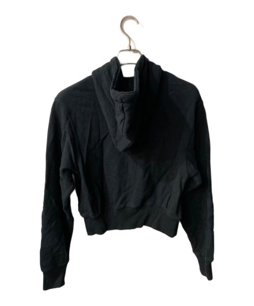 UNIVERSAL OVERALL（ユニバーサルオーバーオール）UNIVERSAL OVERALL (ユニバーサルオーバーオール) moussy (マウジー) UOM ZIP UP クロップドジップパーカー ブラック サイズ:Fの古着・服飾アイテム