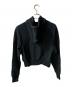 UNIVERSAL OVERALL (ユニバーサルオーバーオール) moussy (マウジー) UOM ZIP UP クロップドジップパーカー ブラック サイズ:F：5000円